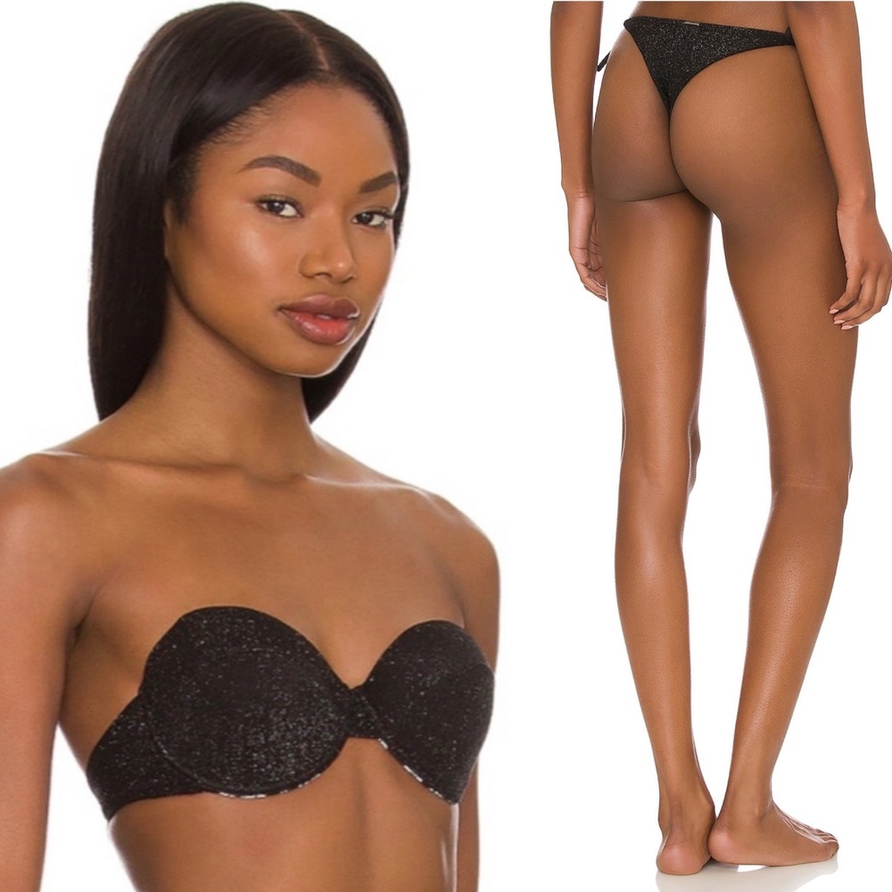 MAAJI x Revolve Set - Shine Coconut Bikini Top & Micro Knot Chi Chi Bottom - S/M